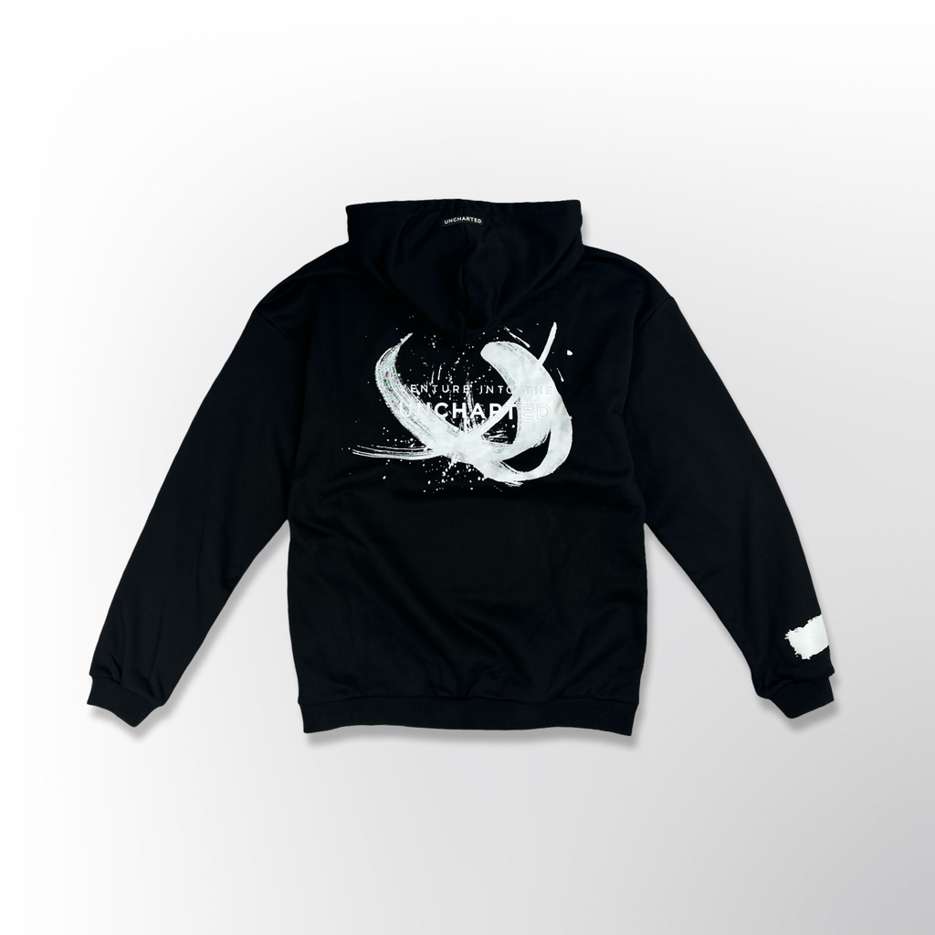 White Brush Oversized Hoodie