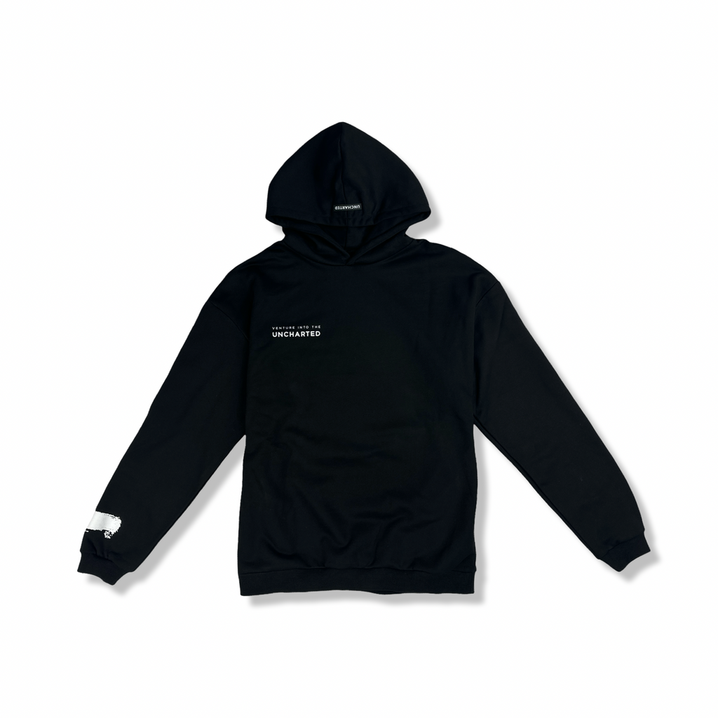 White Brush Oversized Hoodie