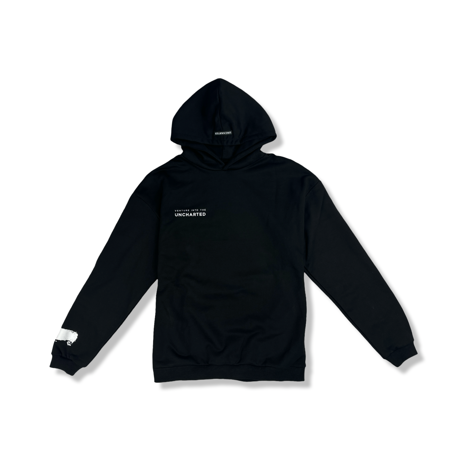 White Brush Oversized Hoodie