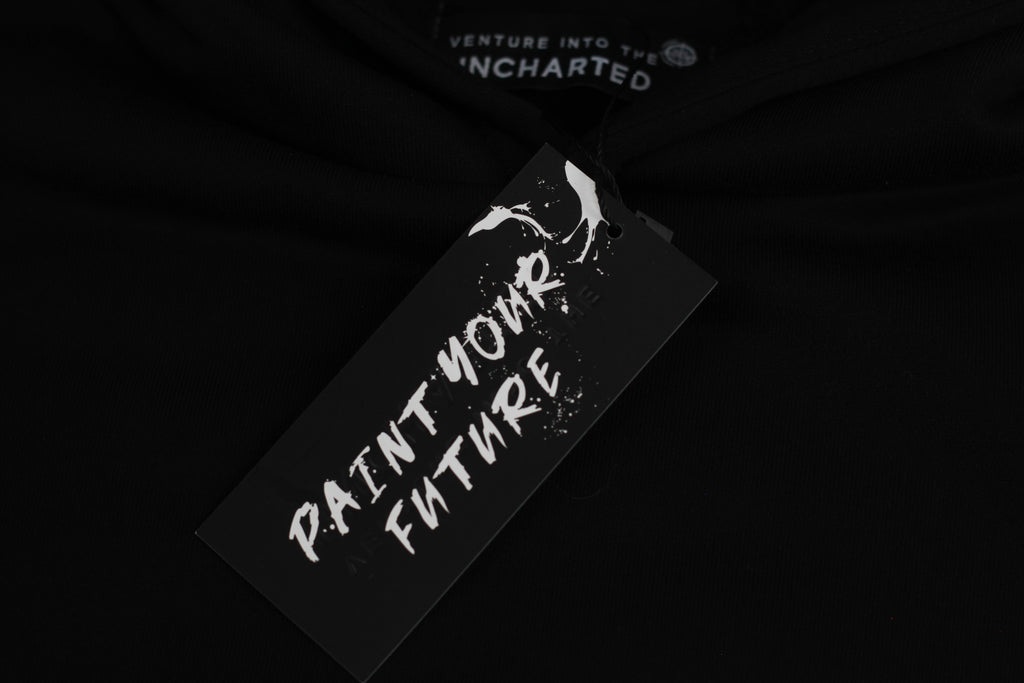 White Brush Oversized Hoodie