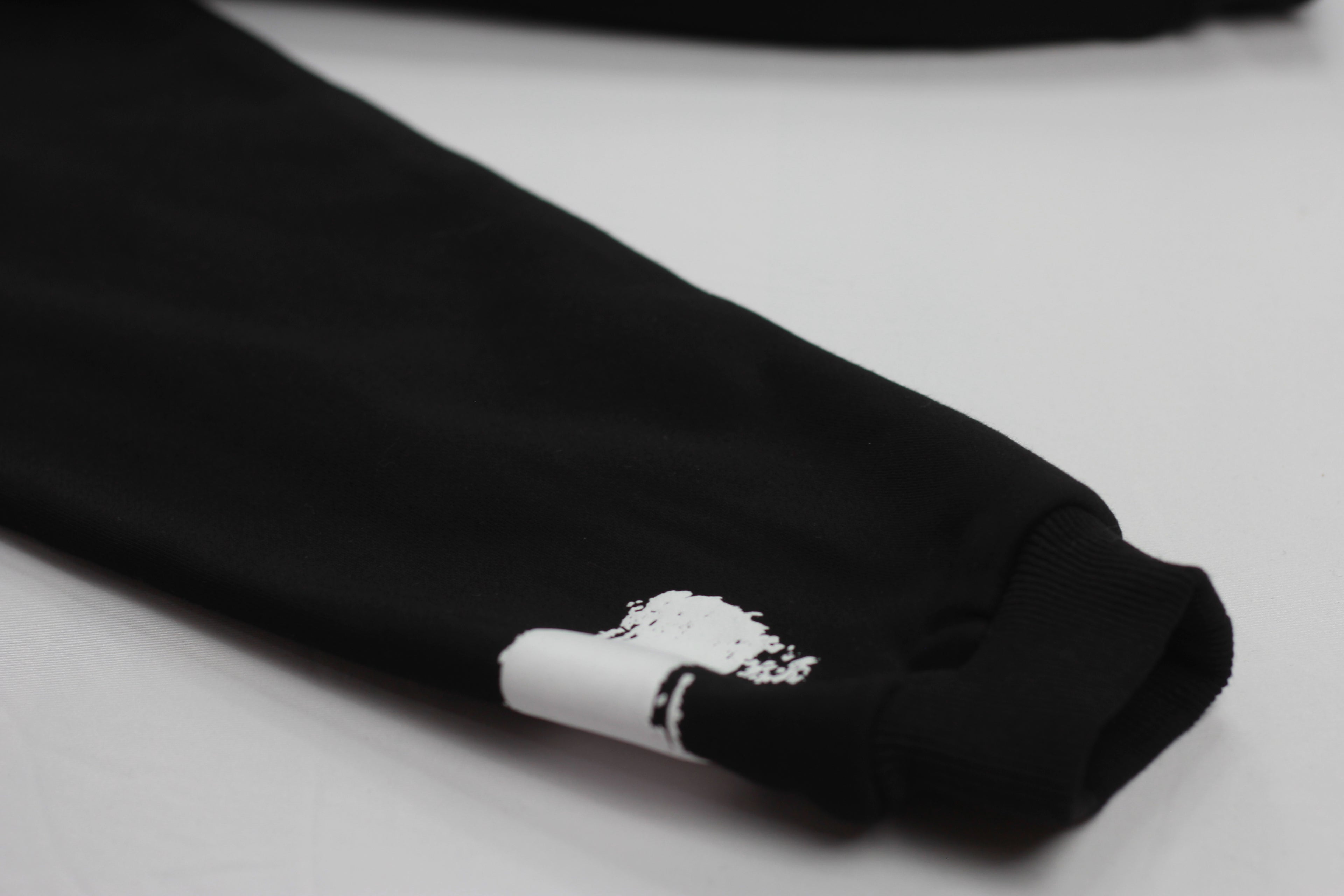 White Brush Oversized Hoodie