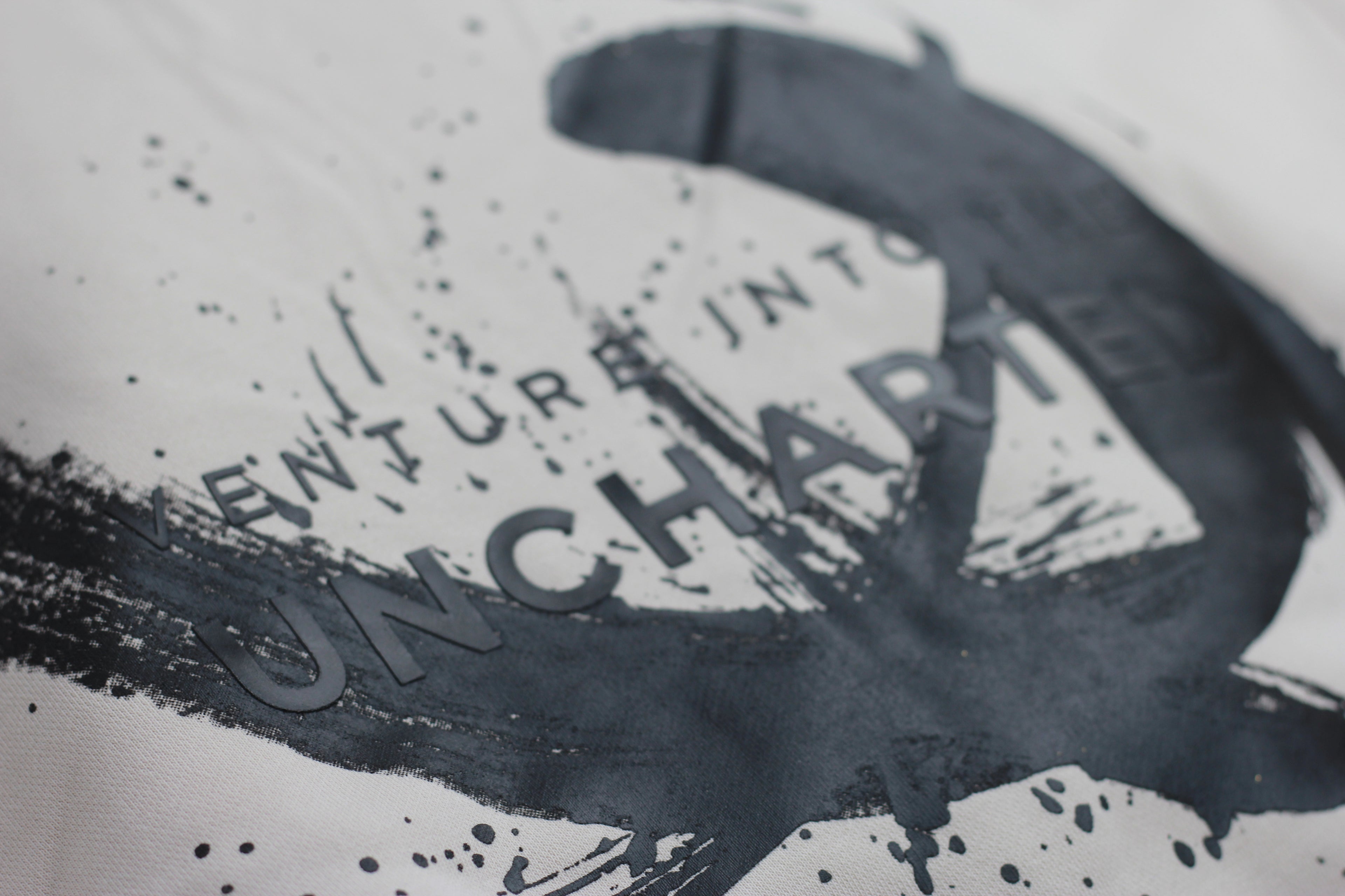 Black Brush Oversized Hoodie